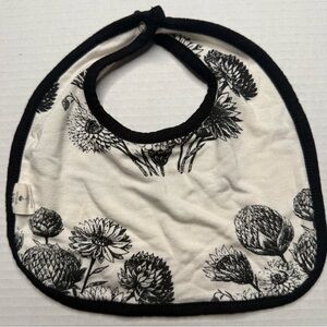 Kate Quinn Vintage Black & White Sunflower Print Bib